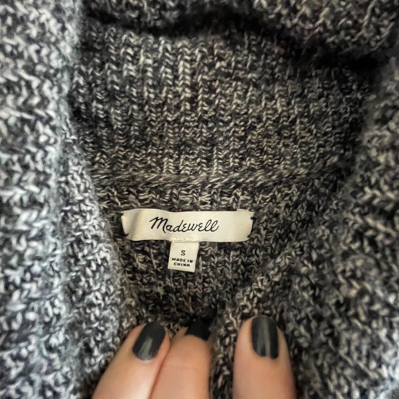 Madewell - Cotton & Merino Wool Sweater w/ Open Back - Picture 2 of 3
